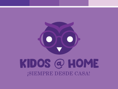 Kidos @ Home branding graphic design logo