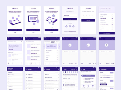LMS Mobile App Wireframe