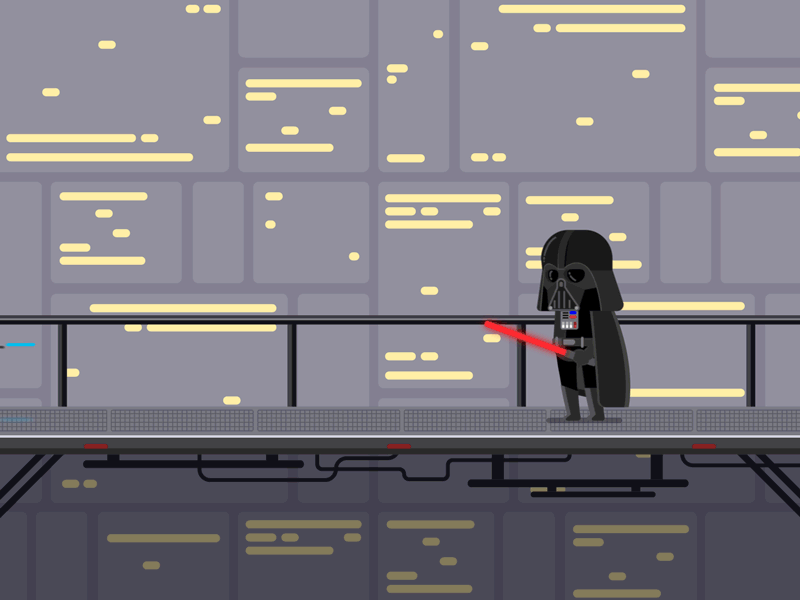 Star Wars Fan Gif - Rebel v Vader animated gif duik puppetry star wars vector