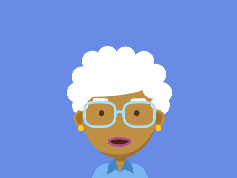 Ebay Geeky Granny character design ebay geeks tech vector
