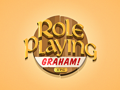 Role Playing Graham - Styleframe (Title) role playing graham title design type design typography vector