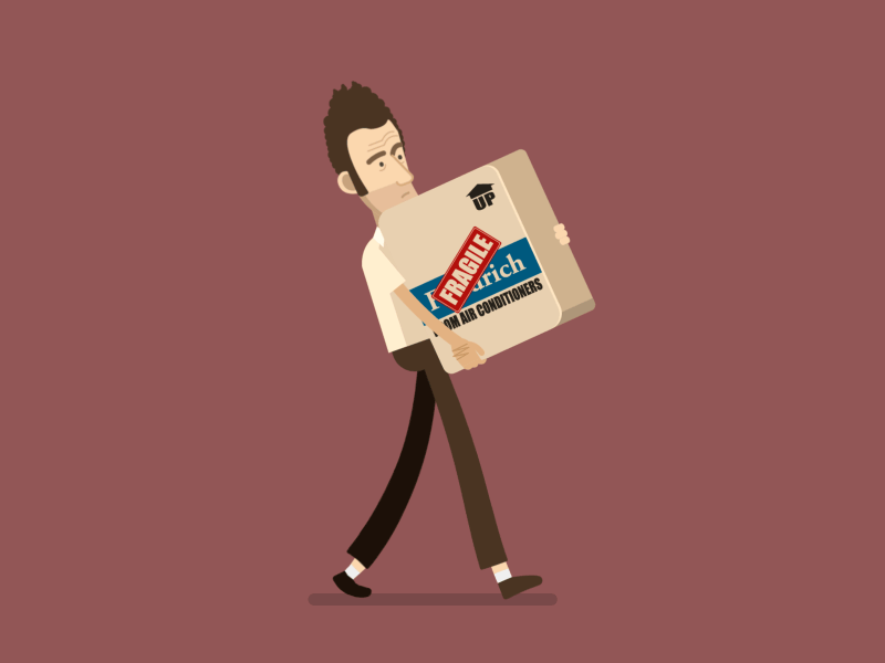 Kramer Walking character animation character design kramer seinfeld vector