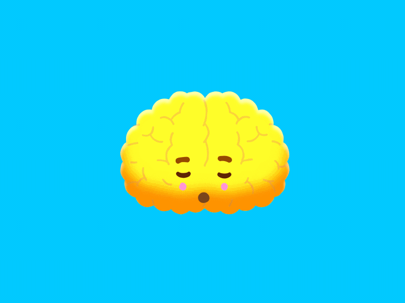 Hungry Jacks - Brain Freeze animated gif brain character animation gif loop soda