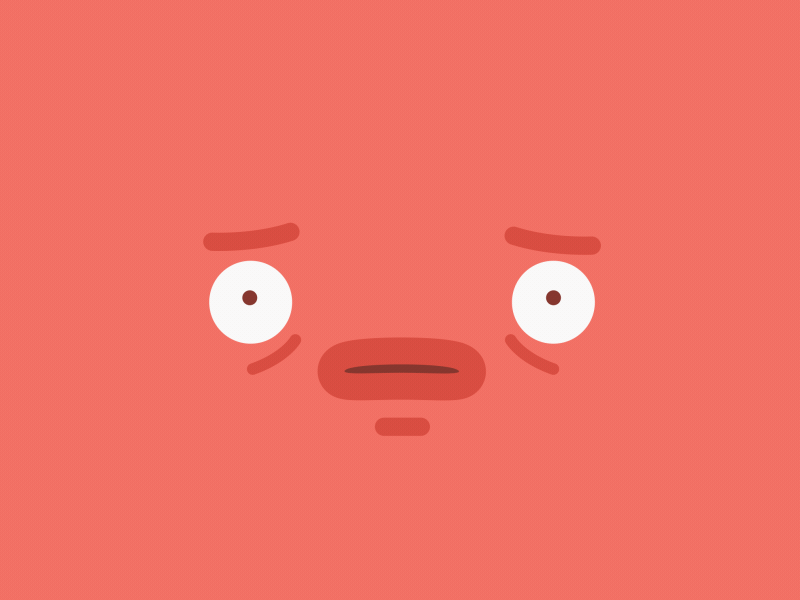 Screaming animated gif cartoon character flat mouth scream vector yell