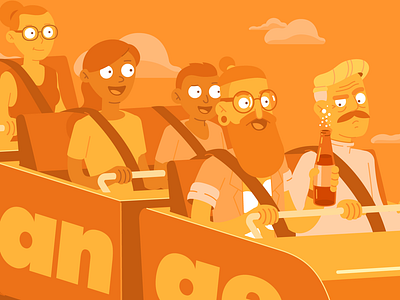 Mentos - Orange Flavour candy cartoon character character design flat illustration orange soda vector