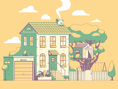 House design illustration vector