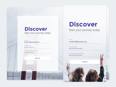 Daily UI Challenge #001 - Sign Up 001 dailyui interface signup ui