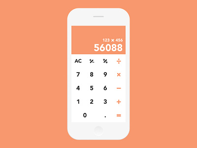 Daily UI Challenge #004 - Calculator