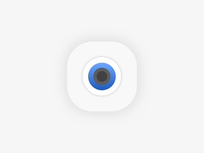 Daily UI Challenge #005 - App Icon 005 app blue camera challenge clean dailyui icon simple