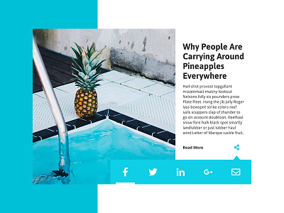 Daily UI Challenge #010 - Social Share 010 article challenge clean daily dailyui share simple social ui