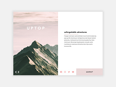 UPTOP design landing ui ux web