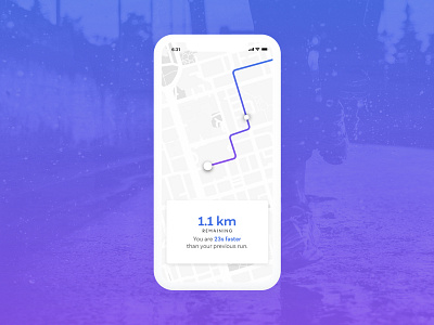 Daily UI Challenge #020 - Location Tracker 020 app clean daily ui challenge ios location location tracker phone simple