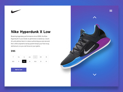 Nike Hyperdunk X Low clean concept hyperdunk nike product shoes simple sneakers ui ux design web