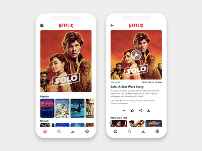 Daily UI Challenge #025 - TV App app challenge clean daily ios iphone x mobile netflix simple ui ux