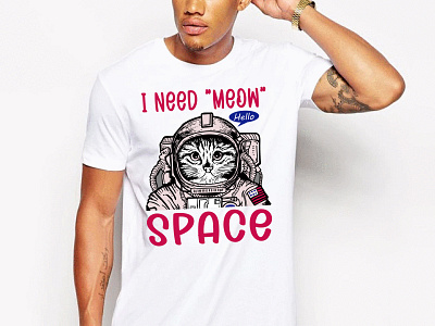 CAT T-SHIRT DESIGN FOR CLIENT cat in space t shirt cat space cat t shirt cat t shirt design cat t shirt design cat t shirt design idea cat tshirts design funny cat t shirt design graphic design illustration t shirt t shirt design typography