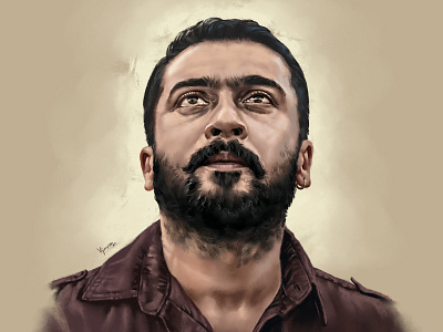 Fan art - Maara | Actor Surya | Soorarai pottru art digital painting drawing fanart fineart photoshop painting portrait portrait art