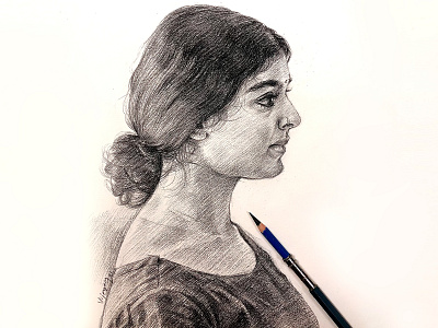 Portrait sketch - 6 | Portrait of a girl