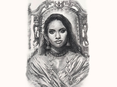 Portrait sketch - 7 | Tamil Playback singer "Dhee" art drawing fanart fineart pencil drawing pencil sketch portrait portrait art