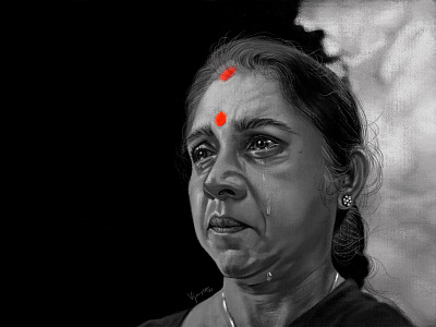 Fan art - Actress Revathi | Navarasa series cast - Netflix art digital painting fanart fineart ipadpro portrait portrait art portraite procreate
