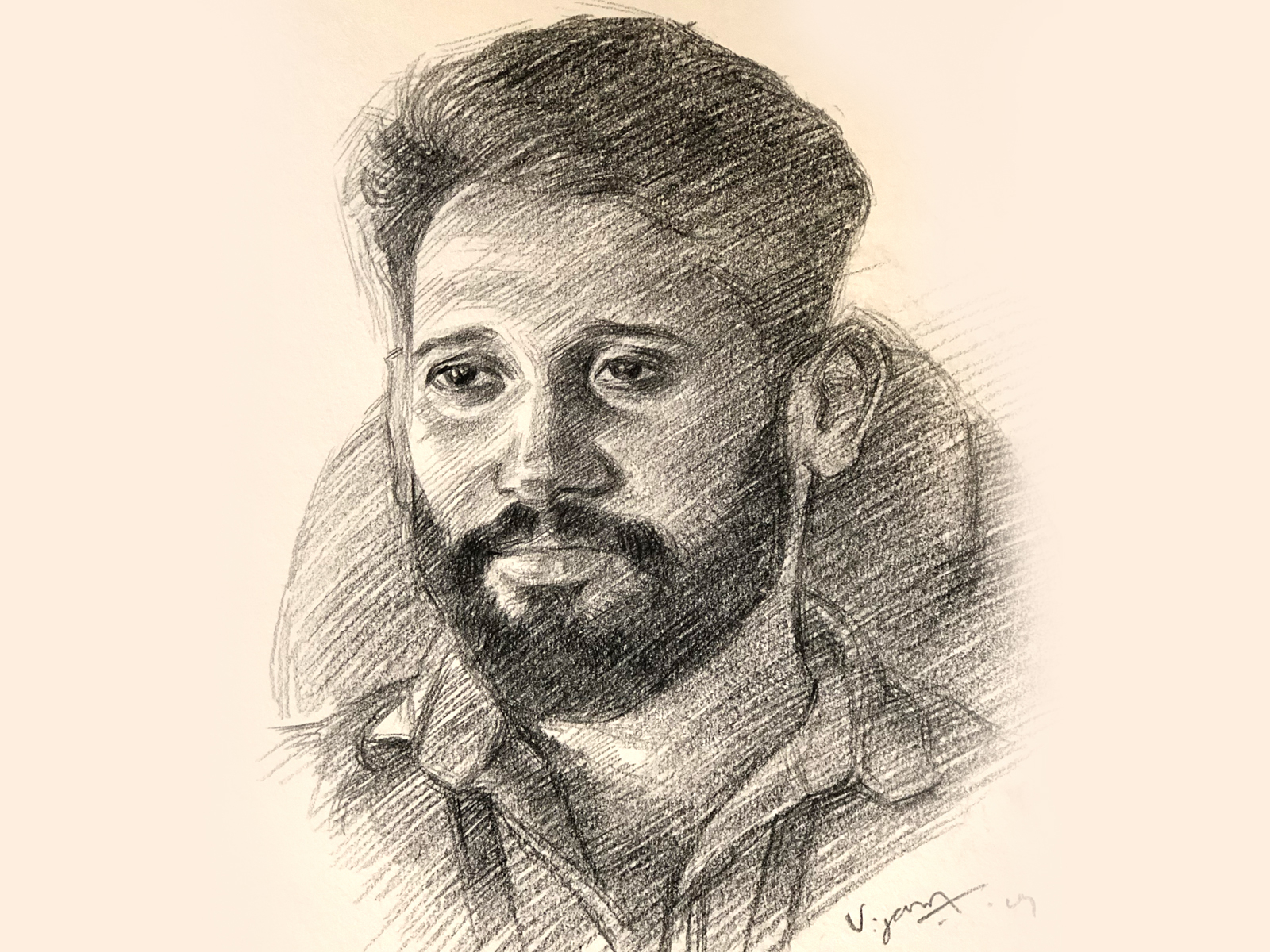 shivkumar menon on LinkedIn: #mgr #indianactor #pencildrawing #pencilsketch  #pencilart #pencilportrait…