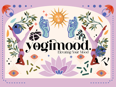 Yogimood Brand Illustration brandidentity branding illustration vector vectorillustration yogabrand