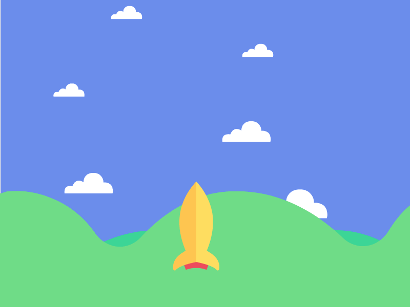 Startup Rocket animated gif rocket