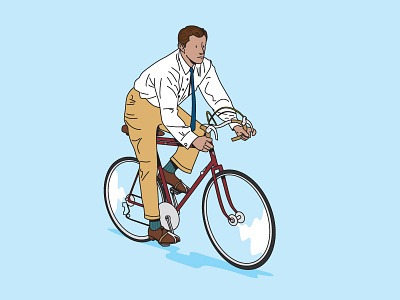 Robert Mitchum c. 1962 bike biking graphic design illustration robert mitchum thevisualclub wad