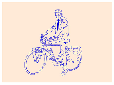 Cyclist bike biking design graphic design illustration thevisualclub vector