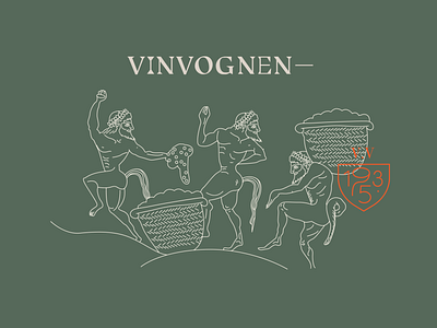 Vinvognen branding design dionysos god of wine graphic design icon illustration logo vin vinvognen wad wine