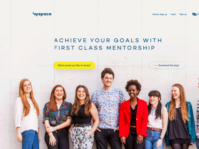 Mentoring students app desktop ui ux webdesign