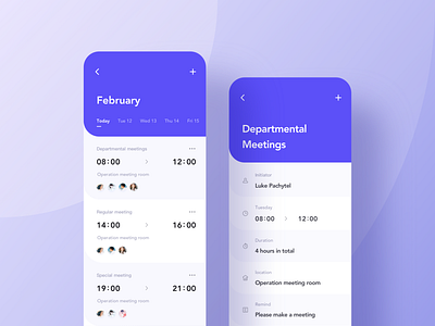 Saas schedule Interface