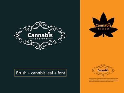 CANNABIS LOGO DESIGN branding brush business businesslogo cannabis cannabis leaf creative creativelogo illustration logo logodesign logos