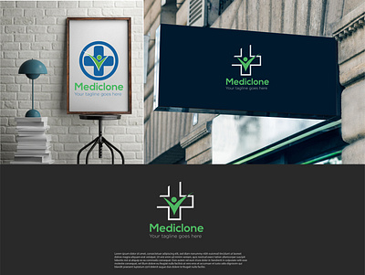 MEDICLONE LOGO brand identity branding businesslogo creativelogo design logo logodesign logoi deas logos medic medical logo medicative mediclone logo modern