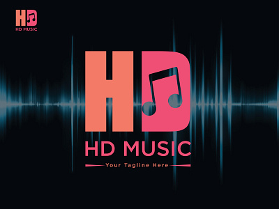 HD MUSIC branding businesslogo creativelogo hdlogo hdlogoidea hdlogoletter logo logodesign melody musichdlogo musiclogo musiclogodesign musiclogoidea musiclogosymble