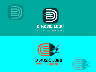 D MUSIC LOGO brand identity branding businesslogo creativelogo d letter logo lettering logo logo color logo ideas logo maker logodesign modern music logo song unique