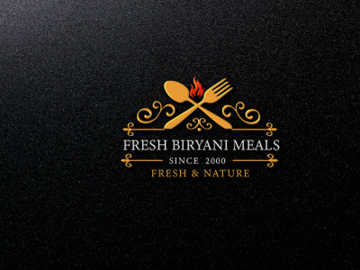 RESTAURANT LOGO biriyani branding businesslogo cafe catering catering service creativelogo food food logo logo logodesign meals modern restaurant restaurant logo