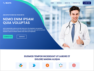 Medical website banner