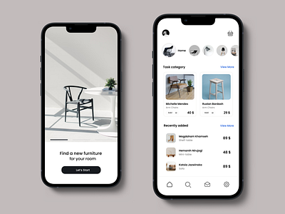 Furniture for your room app app design art azerbaijan baku brand branding buy character clean design e commerce figma logo mobile mobile app mobile design shop ui ux