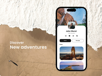 Discover New Adventures 3d animation app art branding design flat graphic design icon illustration illustrator logo minimal mobile typography ui ux vector web website