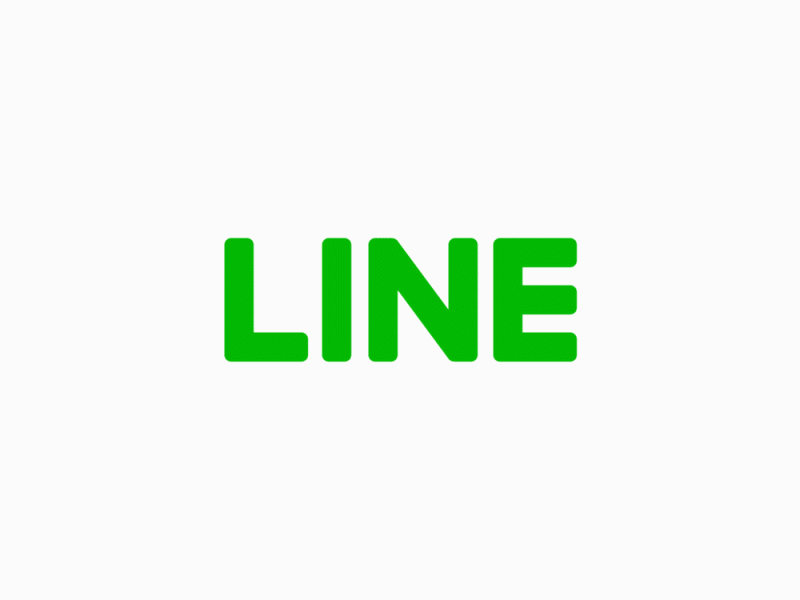 LINE Logo motion design ae animation app brand brand design branding icon line logo lottie motion ui uiux ux