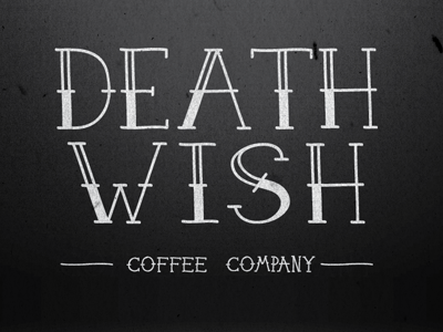 Deathwish Coffee Company branding classic coffee illustration lettering logo tattoo type typography