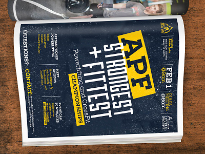 Powerlifting Flyer graphic design print typography