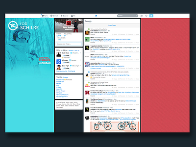 Updated personal twitter skin twitter web