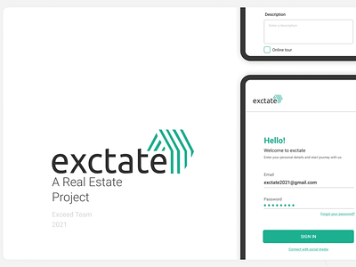 Real Estate Project/Exctate branding ui