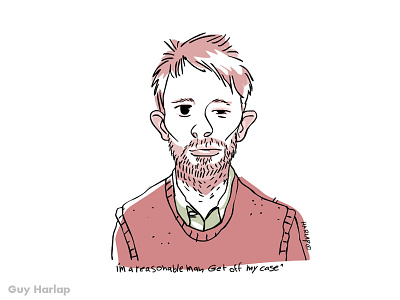 Thom Yorke guy harlap thom yorke