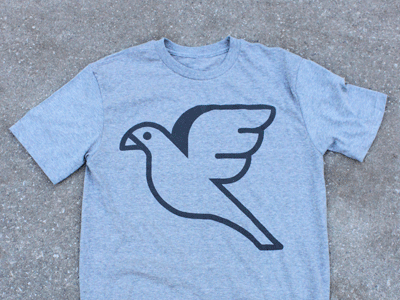 Dove Shirt dove grey icon moran peace print screenprint shirt