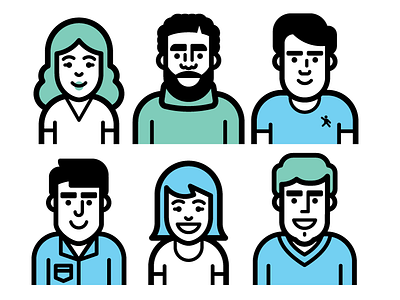 Friends! avatar concept drake hair icon kevinmoran people profile vector