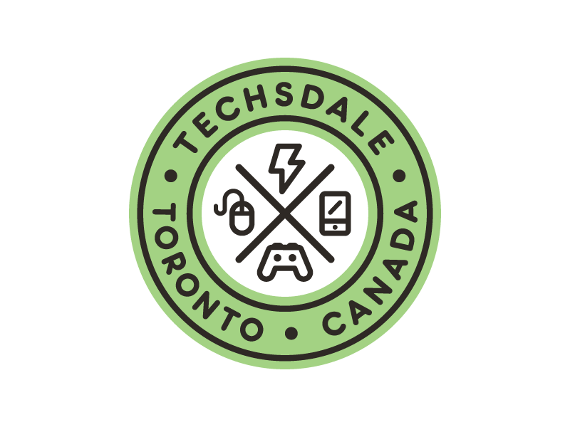 Techsdale Badge badge canada games green icons mobile mouse phone techsdale thunder toronto txdl