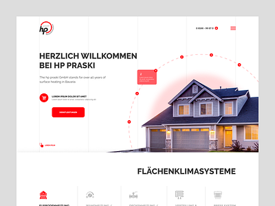 hp praski Website branding design fonts illustration logo mobile panel heating surface air conditioning ui ux vector website