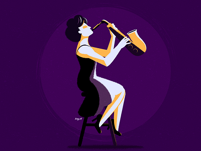 saxophone player @character @characterdesign @illustration @jazz @player @saxophone @study